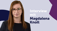 Frau mit schwarzem Blazer, Interview mit Magdalena Knoll
