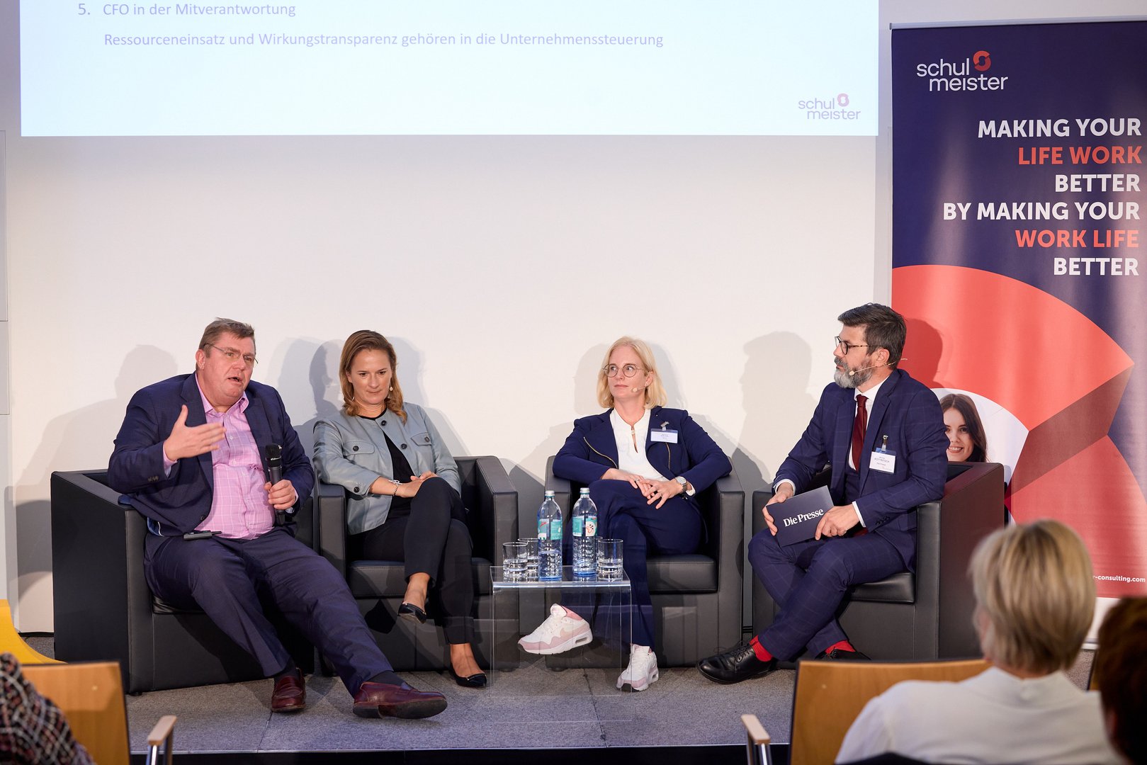 Panelrunde zwei Männer, zwei Frauen