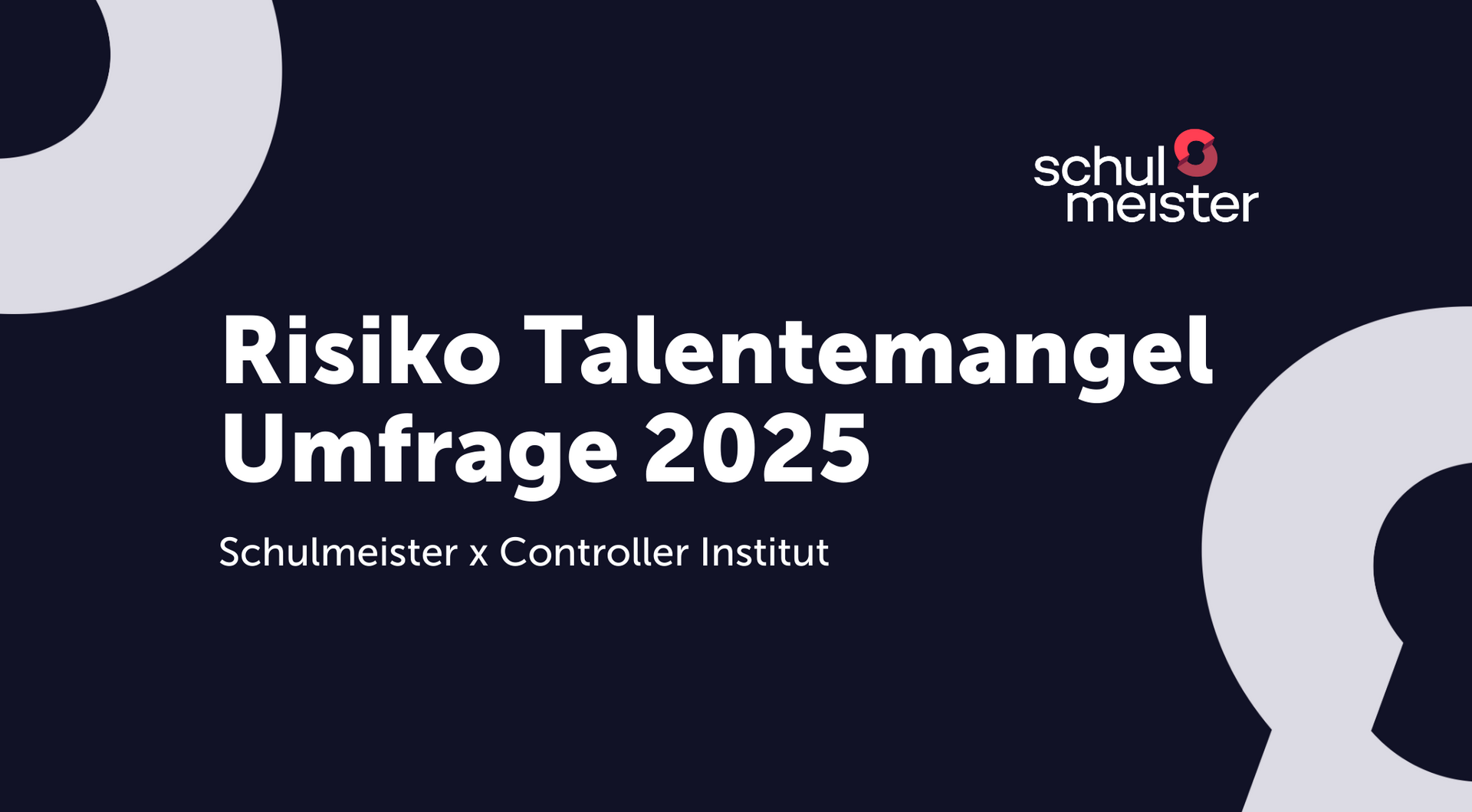 Titelbild: Risiko Talentemangel Umfrage 2025