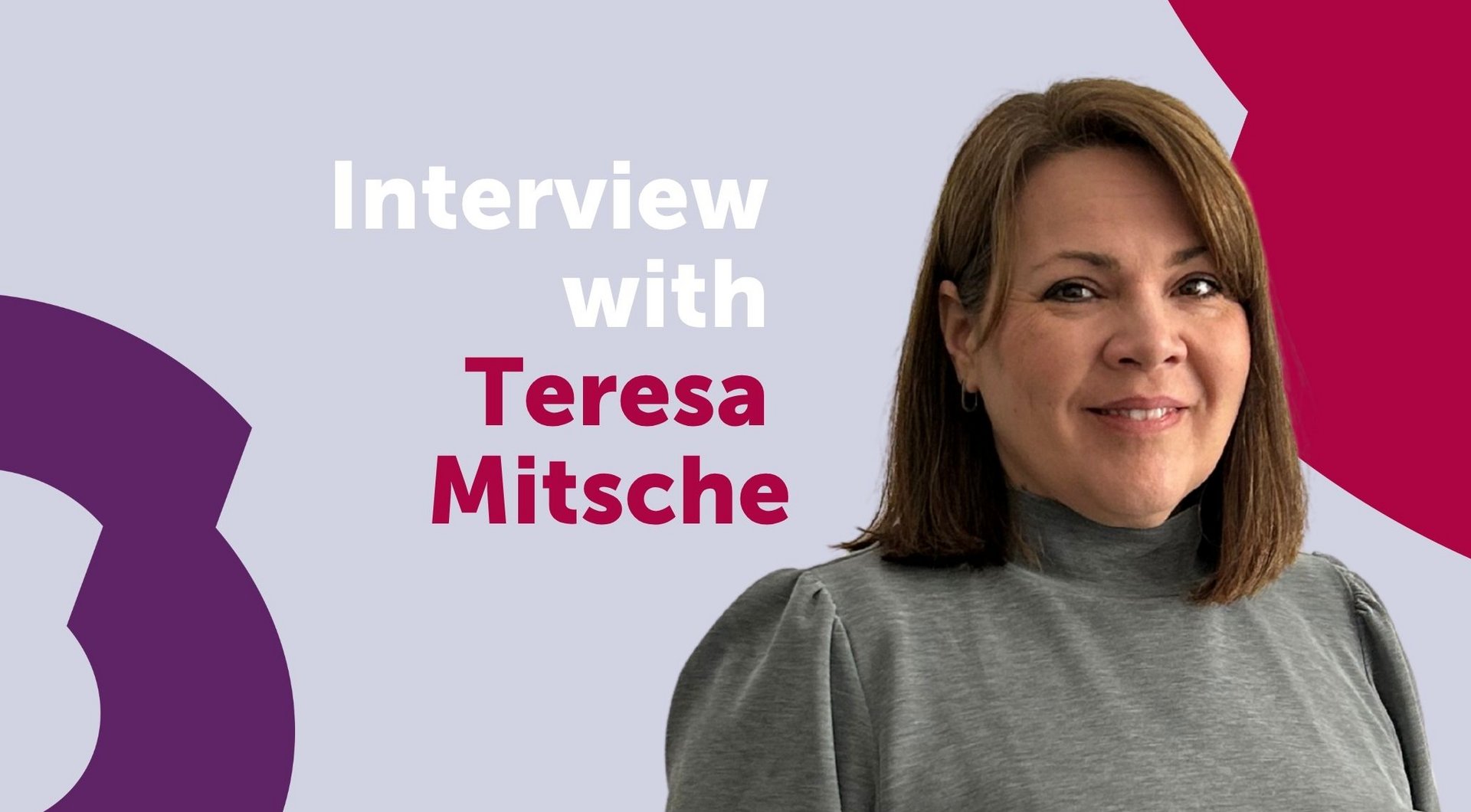 Woman smiling, interview with Teresa Mitsche