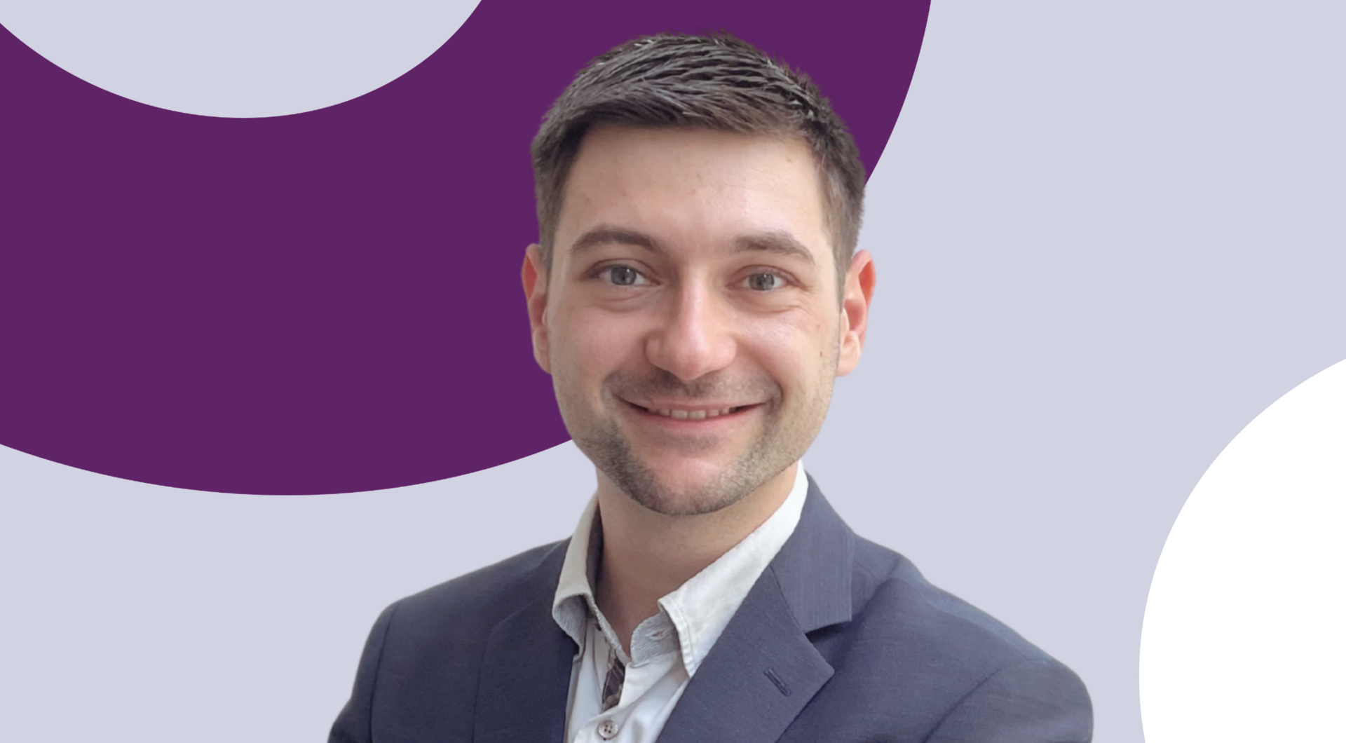 young HR consultant smiles