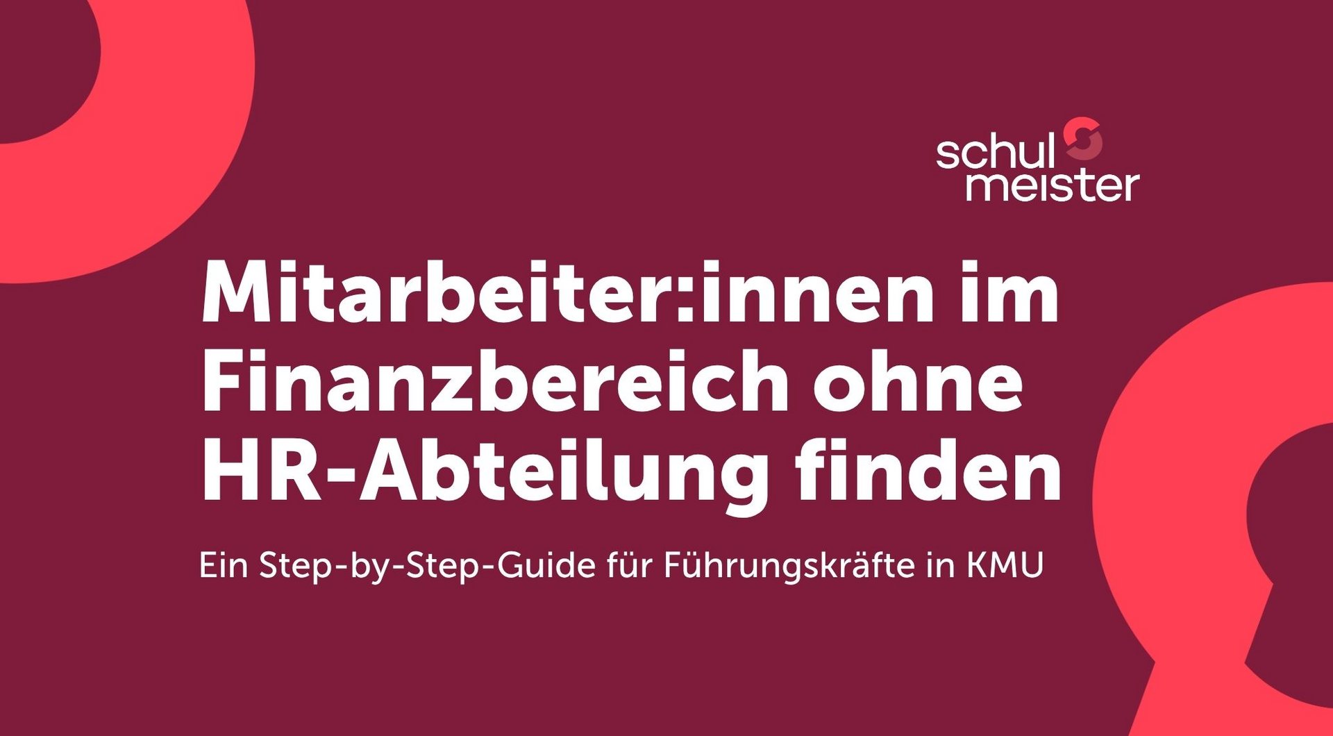 Mitarbeiter finden im Finanzbereich ohne HR-Abteilung