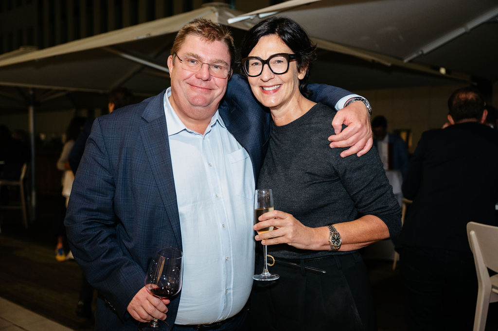 25 Jahre Schulmeister: Unternehmensgründer Matthias Schulmeister mit Ehefrau Patrizia Schulmeister -  Jubiläumsfeier in Wien | Schulmeister Personalberatung